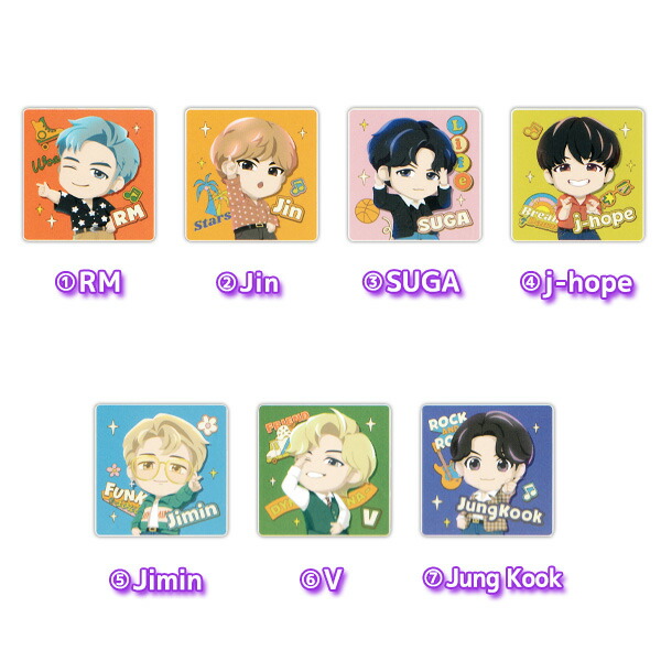 楽天市場】TinyTAN 選べる7デザイン クリップ サンスター RM／Jim