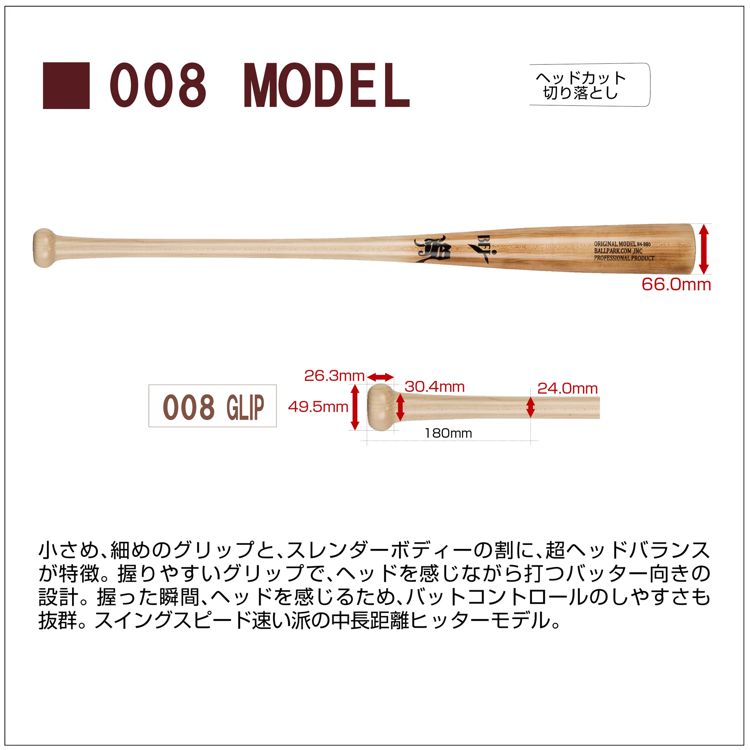 楽天市場】和牛JB 野球 木製バット BPM008 84cm 85cm レーザーネーム
