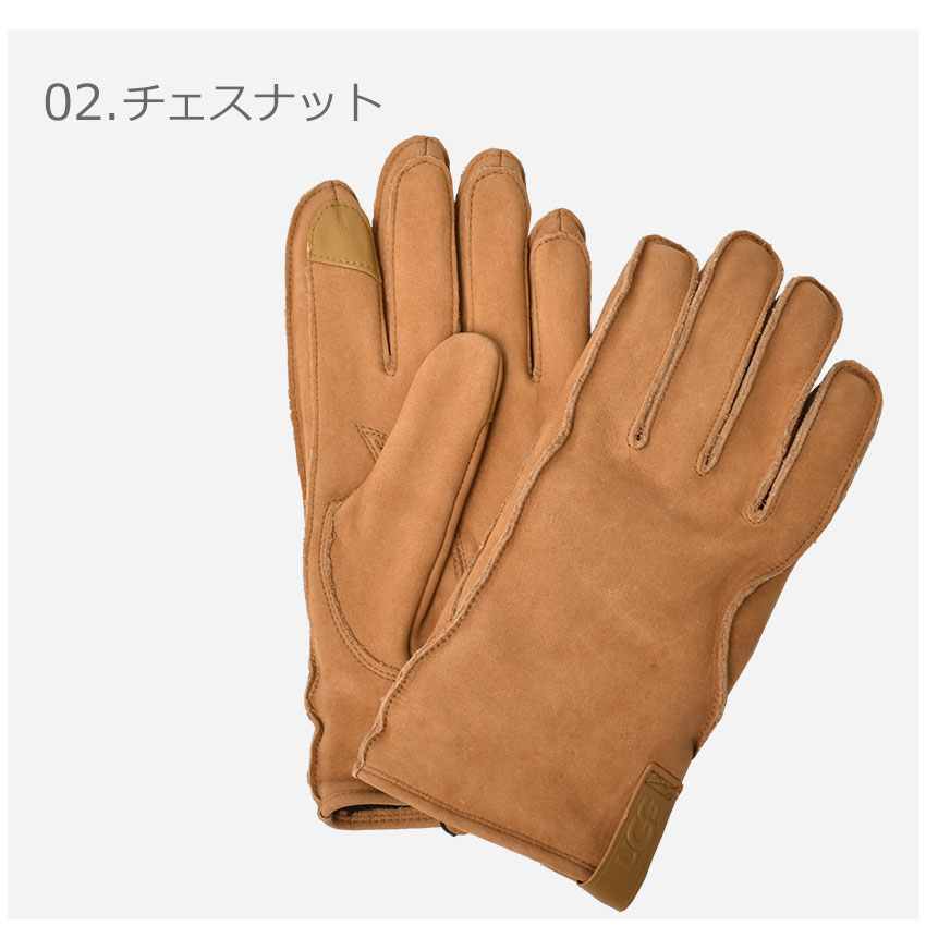 楽天市場】アグ 手袋 UGG レザー クラムシェル ロゴ グローブ メンズ