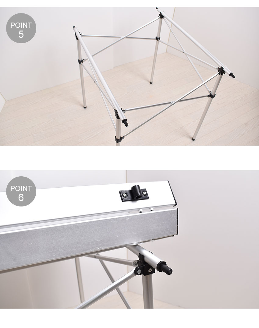 楽天市場】ピースパーク アルミテーブル アウトドア テーブル 机