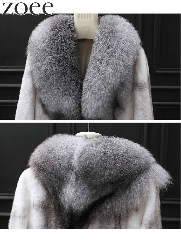 楽天市場】クロスミンクファーコート フォックスファー付き 高級 毛皮