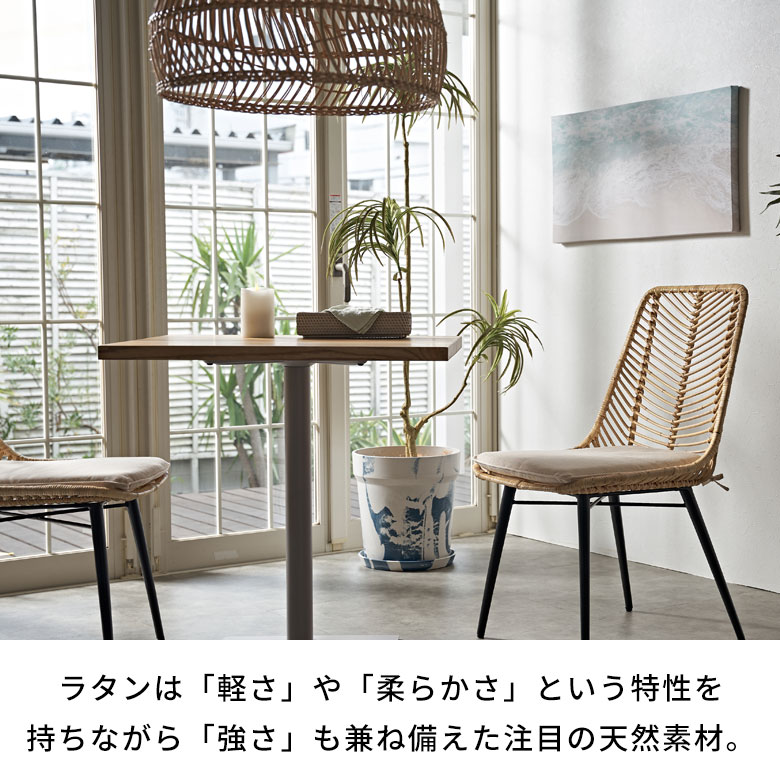 楽天市場】ラタンチェア チェア チェアー 1脚 単品 ラタン 籐 取り外し