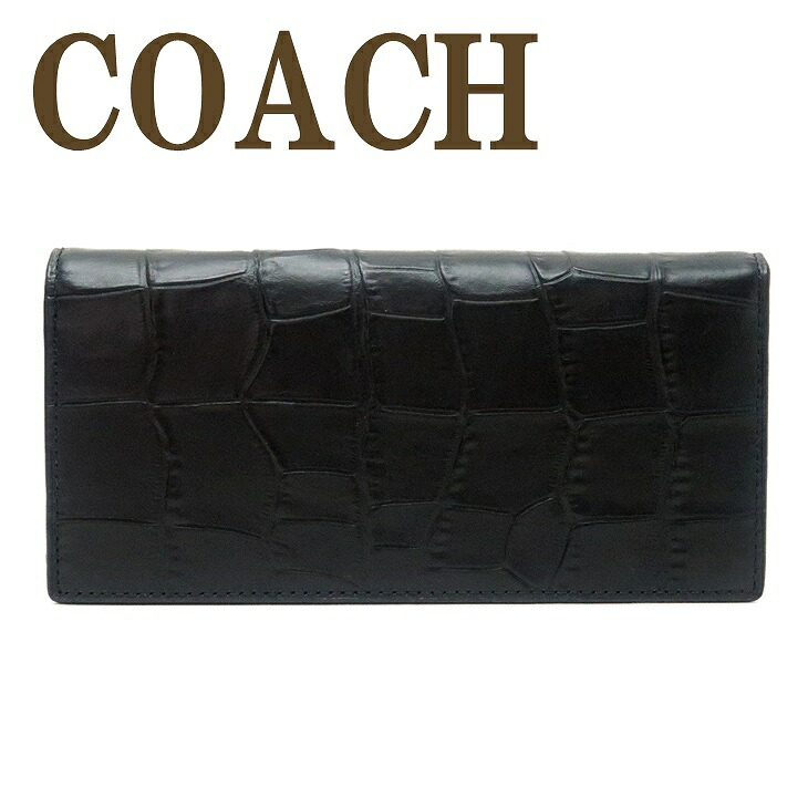 楽天市場】コーチ COACH 財布 メンズ 長財布 二つ折り 本革 レザー 長