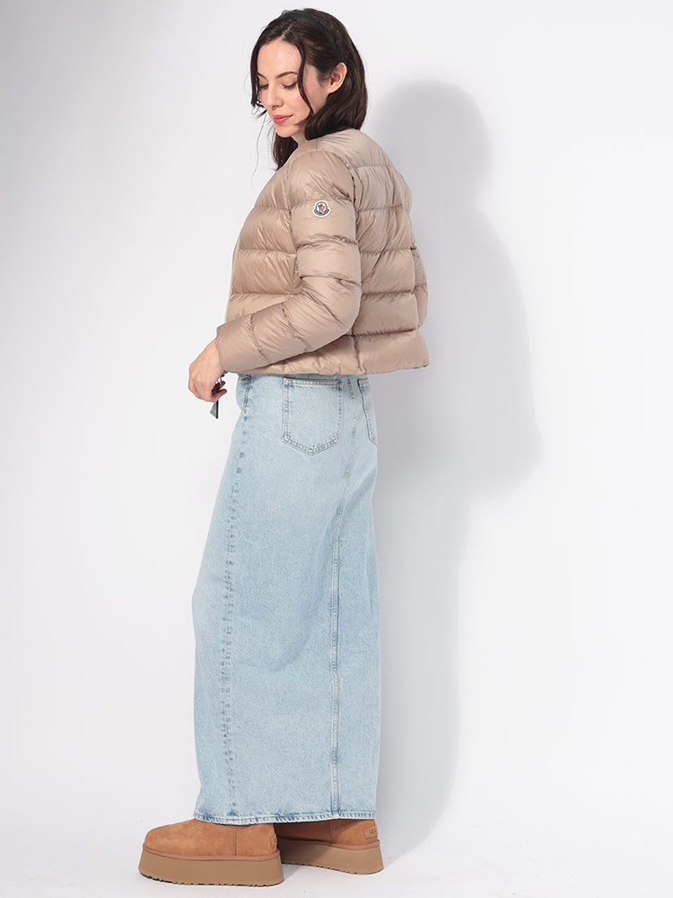 楽天市場】モンクレール MONCLER ノーカラー ショート ダウン