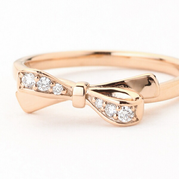 楽天市場】ダイヤモンドリボン ピンキーリング／ ヴイエー ヴァン