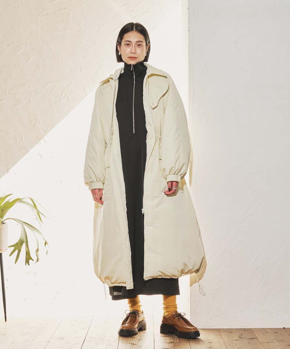 楽天市場】【Audrey and John Wad】ナイロンワッシャーロングダウン