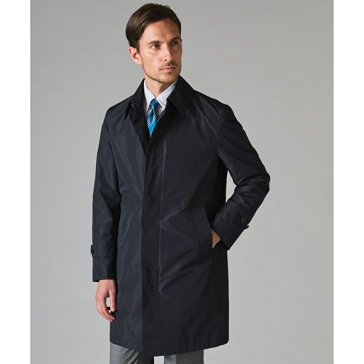 楽天市場】メランジシャンブレー ステンカラーコート／五大陸