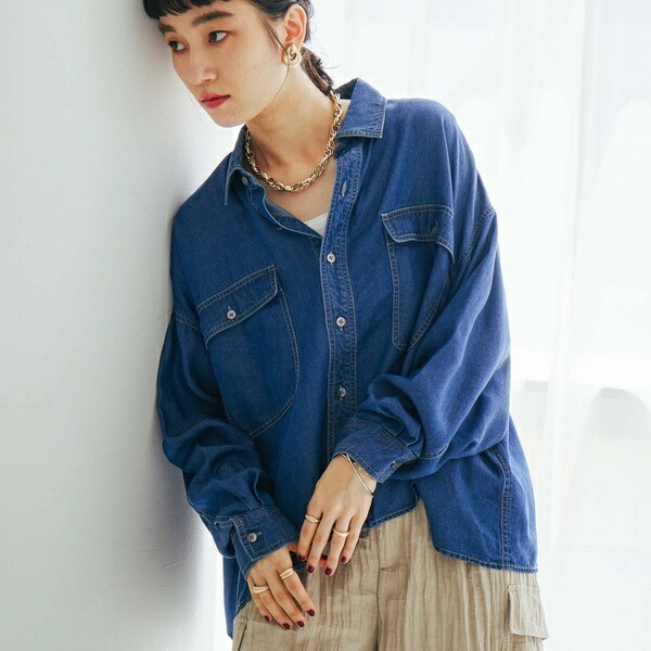 楽天市場】ソフトデニムオーバーシャツ／ドゥ アルシーヴ（Doux