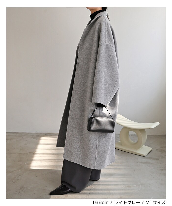 楽天市場】リバー ロング コクーン コート evernavy エバーネイビー