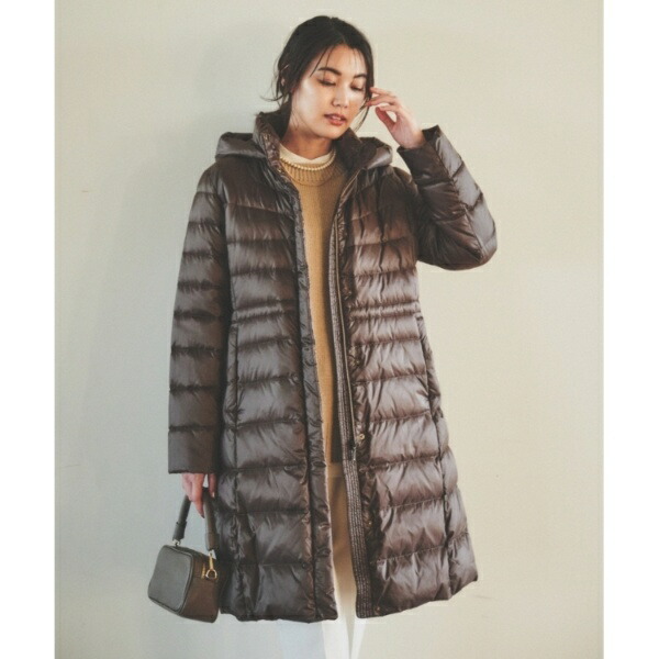 楽天市場】【撥水洗えるすっきり】ロング丈タフタダウンコート／アン