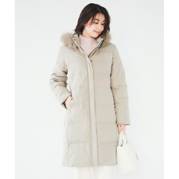 楽天市場】【撥水／洗える／フード取り外し】ファー付きロングダウン