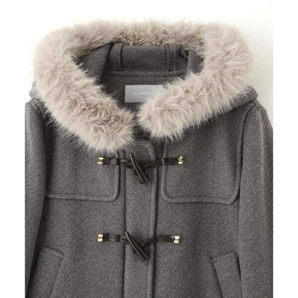 楽天市場】フェイクファー付ショートダッフルコート／ジル バイ ジル