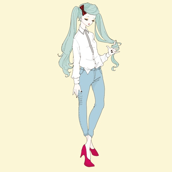 楽天市場】【初音ミク】デニムレギンスパンツ／PIIT（PIIT） : 丸井