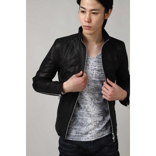 楽天市場】TORNADO MART∴シャイニーシングルレザーブルゾン