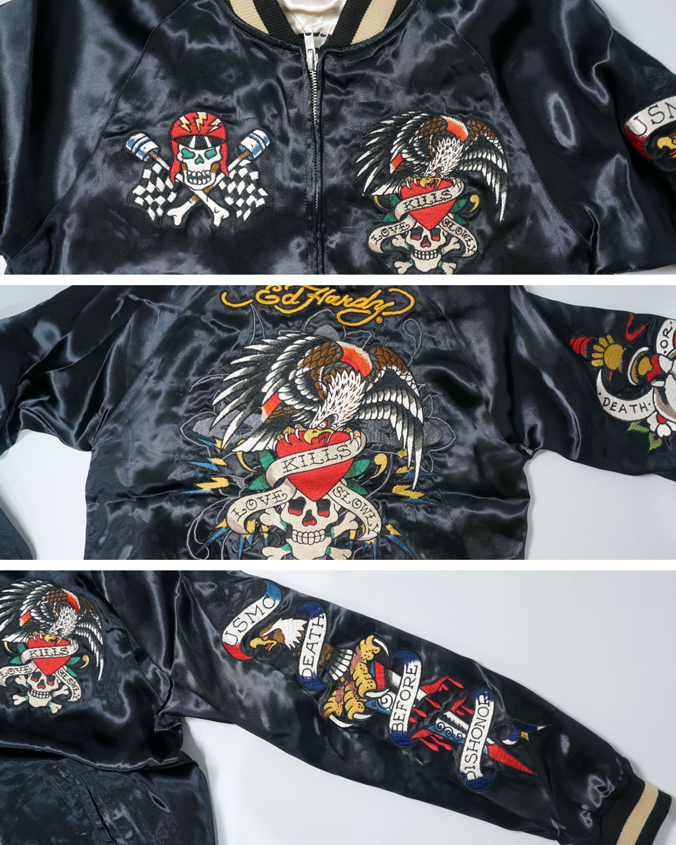 楽天市場】アウトレット!!エド・ハーディー タイガー ハートスカル刺繍