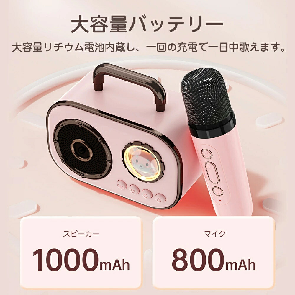 楽天市場】マイク おもちゃカラオケセット スピーカーセット マイク2本