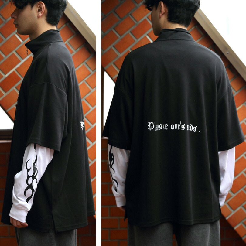 楽天市場】ハーフジップ ロングTシャツ メンズ 長袖【 送料無料 】全4