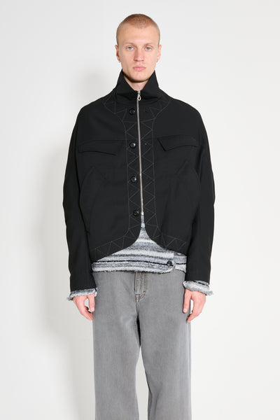 Kiko Kostadinov Jacklight Jacket Crow Black – Très Bien