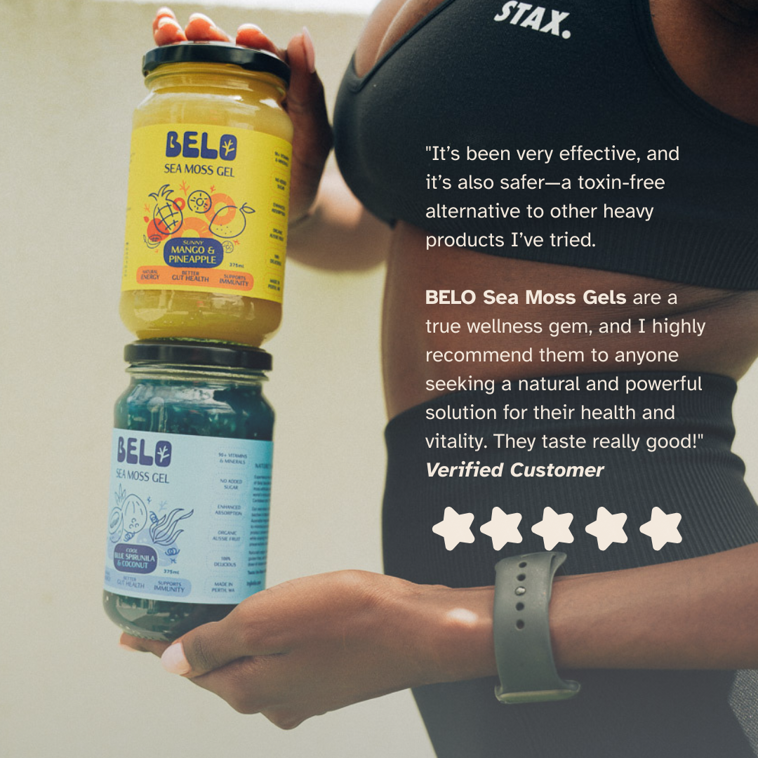 Belo Sea Moss Gel - Soothing Honey Lemon & Matcha
