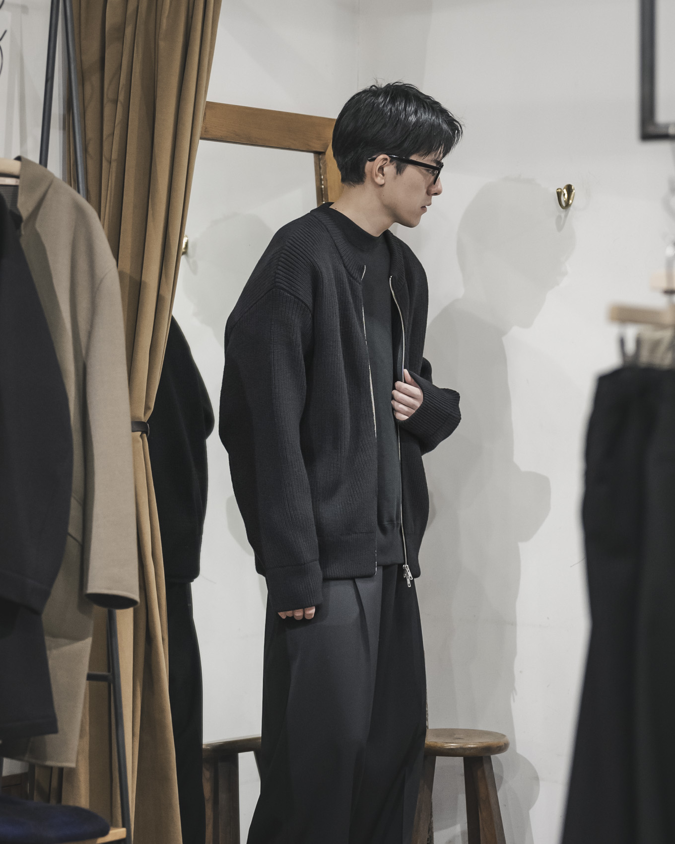 ssstein / Oversized Drivers Knit Zip Jacket | twelve
