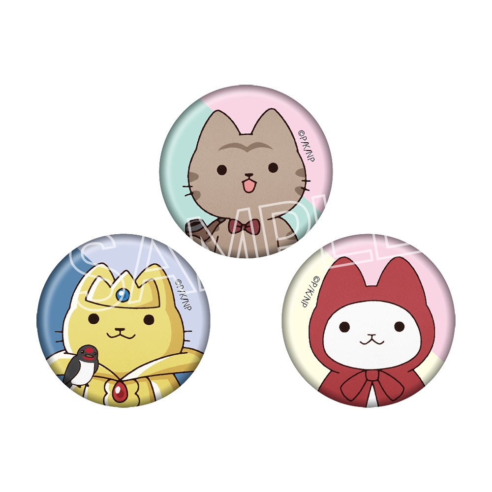 うごく！ねこむかしばなし ミニ缶バッジセット - 株式会社ツインクル