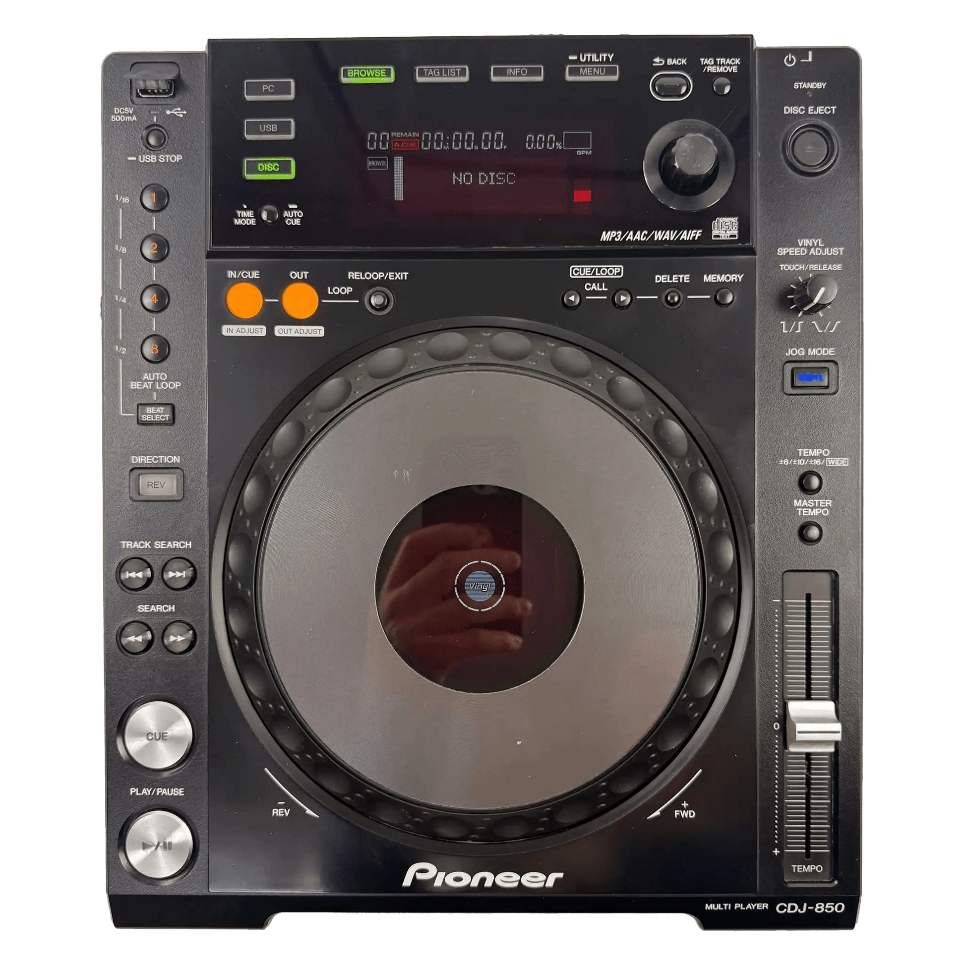 Pioneer CDJ 850-K - Professional DJ Media Player - FREE 24H