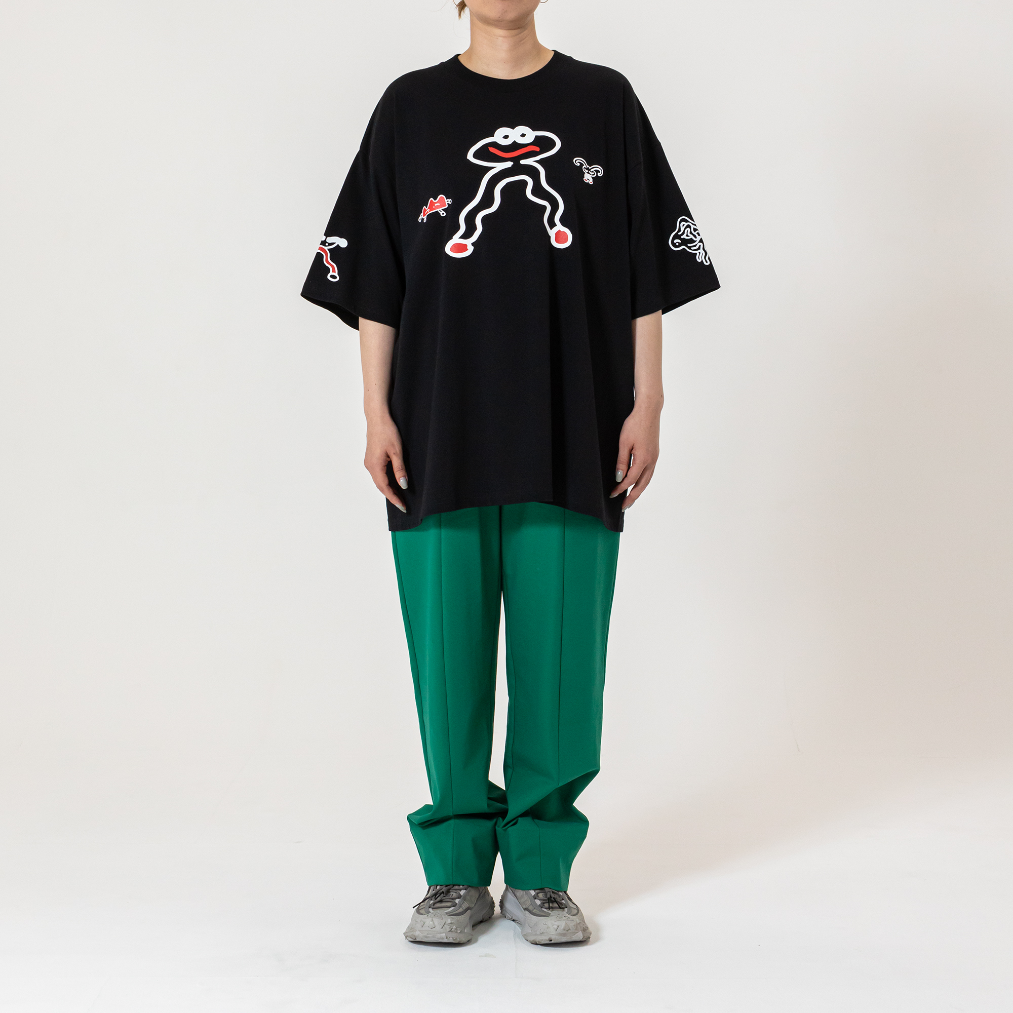 最後の手段 S/S T-shirt Black / TXA-TENGA by Artist-