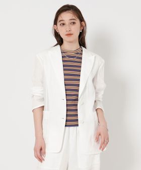 アウトレットのレディースのテーラードジャケット（ホワイト）の商品