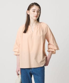 レースフリルカラー 2WAY ブラウス ‐はっ水‐