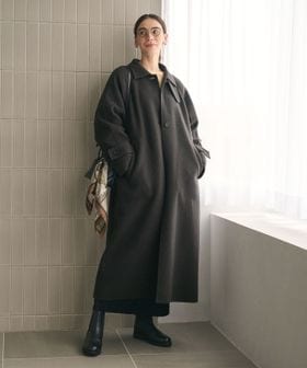 リバー ステンカラー ロングコート