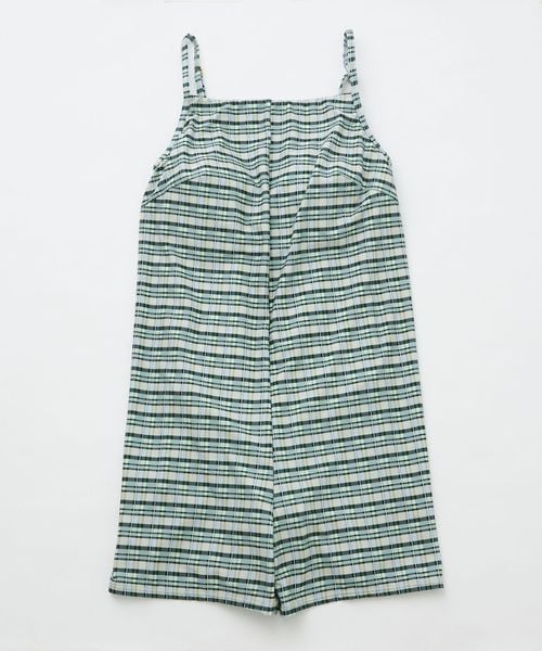 オールインワン チェック スイムウェア / 水着 ― UVケア ―