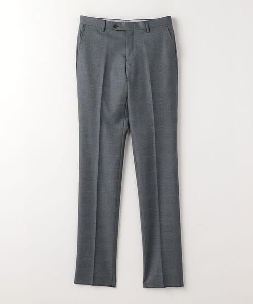 GLR CLOTH チェック スリム ノープリーツ スーツパンツ ―ストレッチ―
