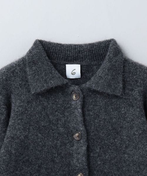 6(ROKU) ＞アルパカウール ニット カーディガン