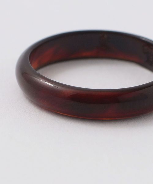 大澤鼈甲＞ 4MM BLK RING/リング