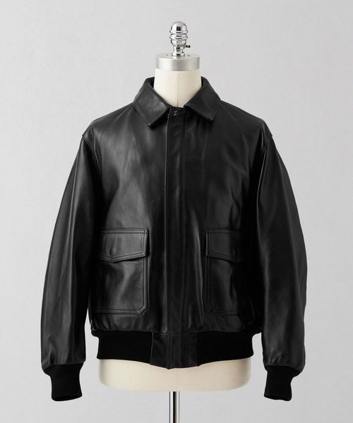 LOEFF＞ラムレザー フライトジャケット UNISEX