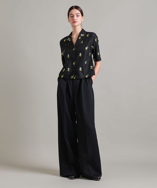 LOEFF＞レモン ジャガード シャツ