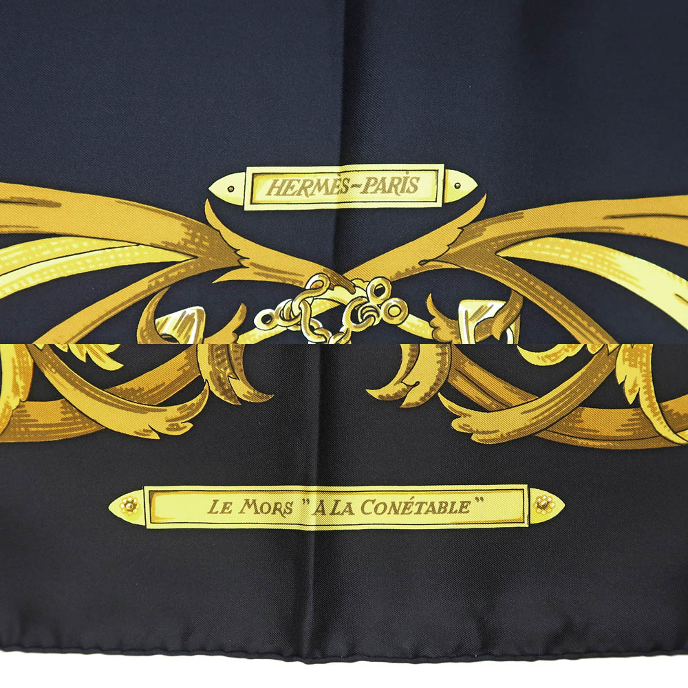 名東】【HERMES】エルメス カレ 90 LE MORS A LA CONETABLE スカーフ