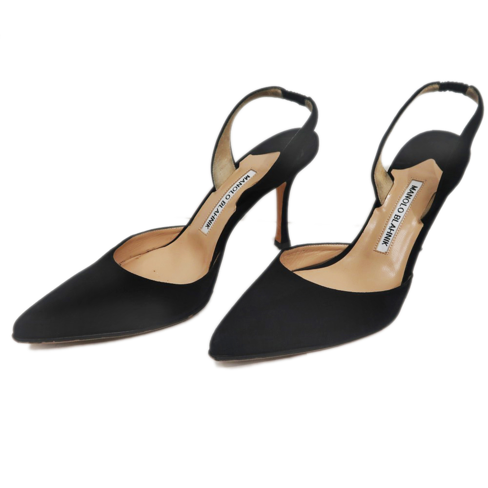 名東】【MANOLO BLAHNIK】マノロ ブラニク ヒールパンプス サイズ38
