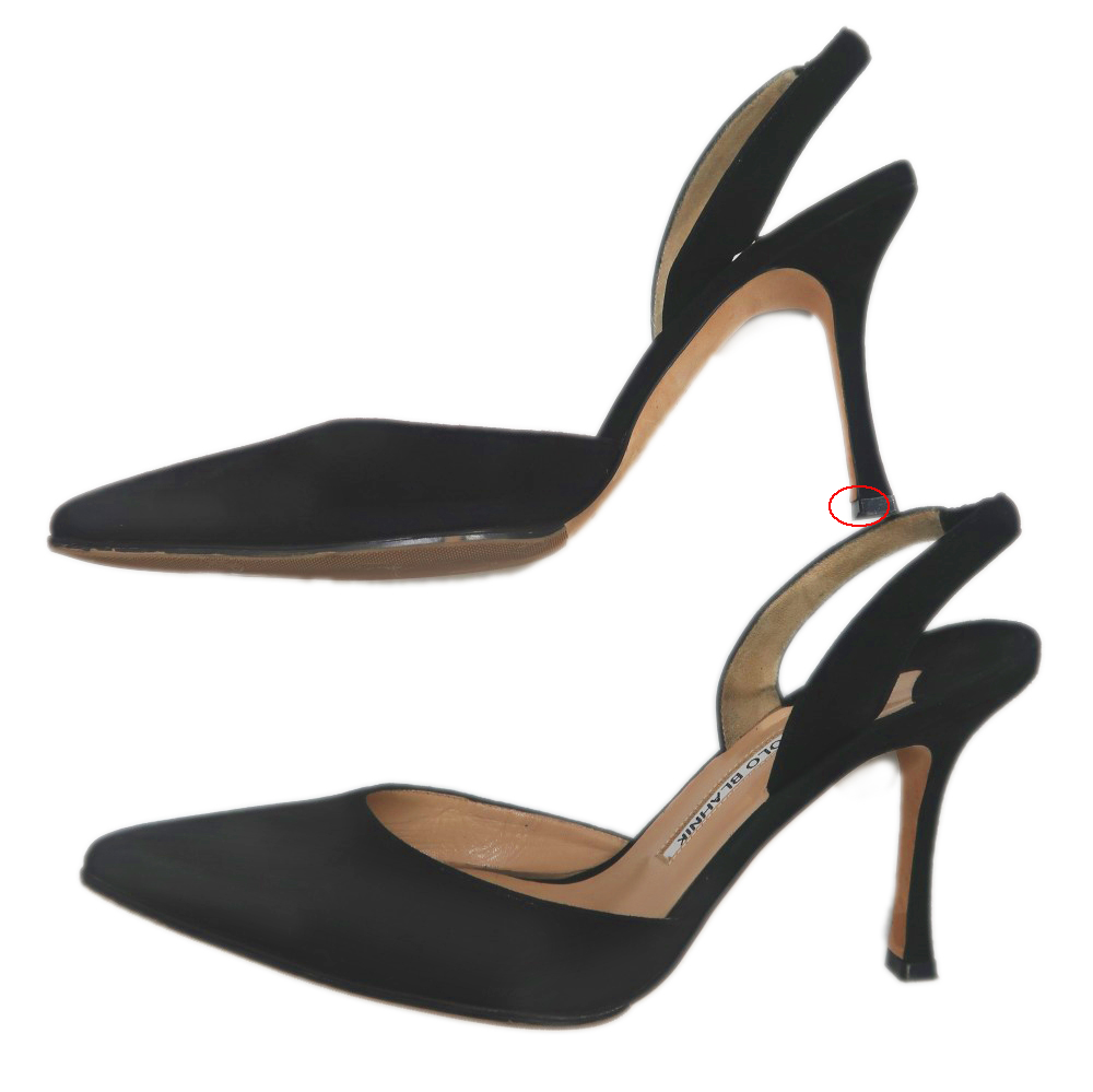 名東】【MANOLO BLAHNIK】マノロ ブラニク ヒールパンプス サイズ38