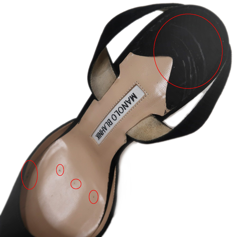 名東】【MANOLO BLAHNIK】マノロ ブラニク ヒールパンプス サイズ38