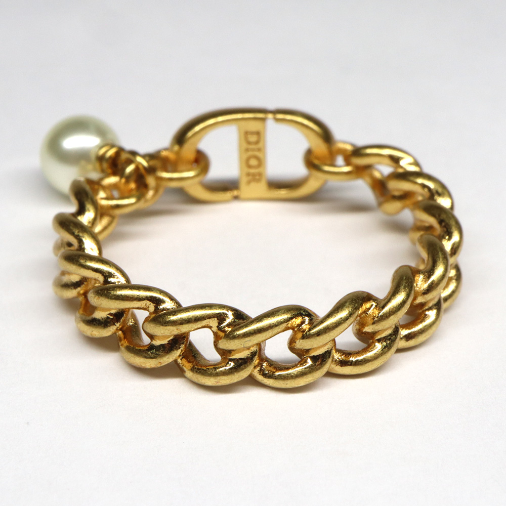 名古屋】【DIOR】ディオール 30 モンテーニュ リング CDロゴ チェーン