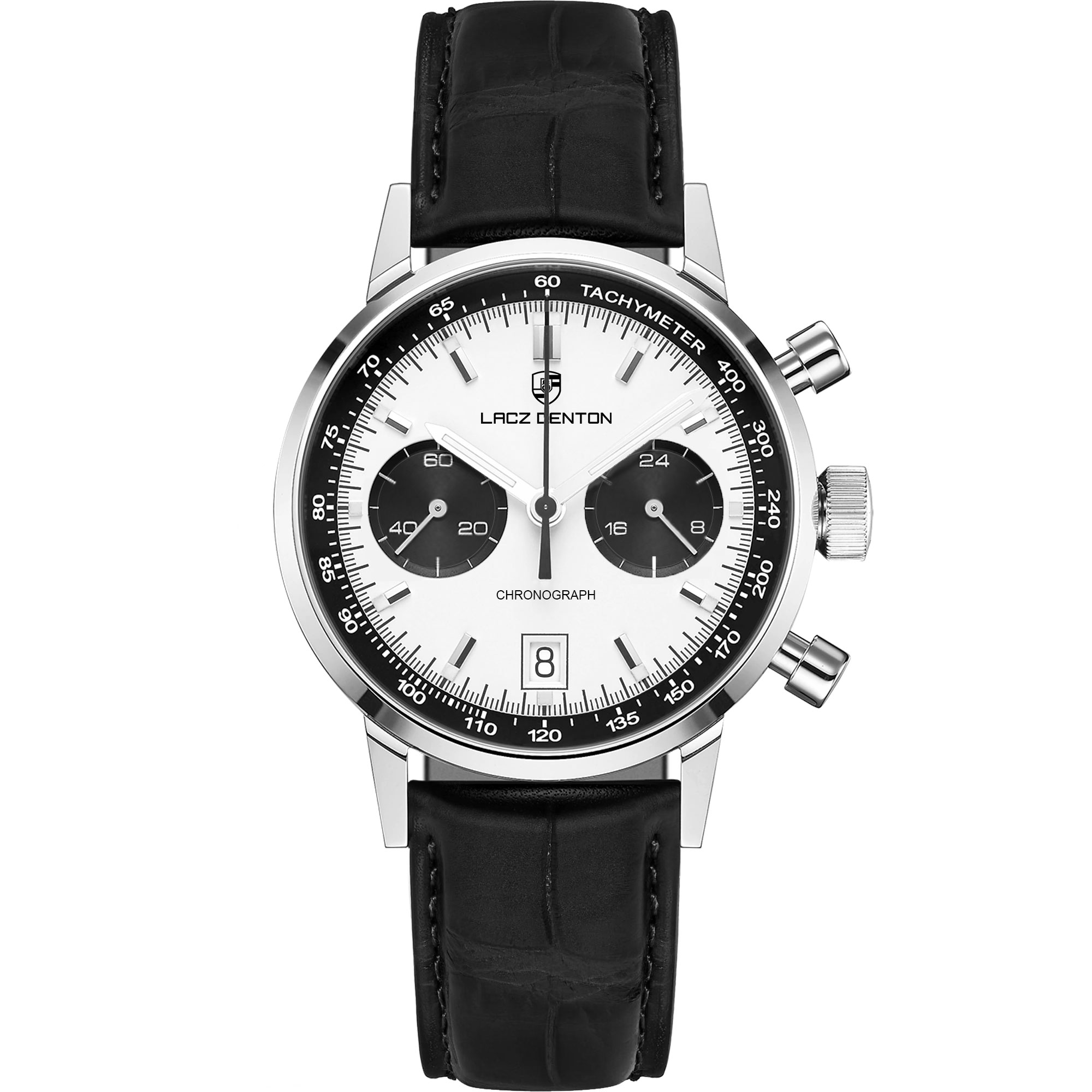 LACZ DENTON Men's Quartz Watches 40mm Casual Business Leather