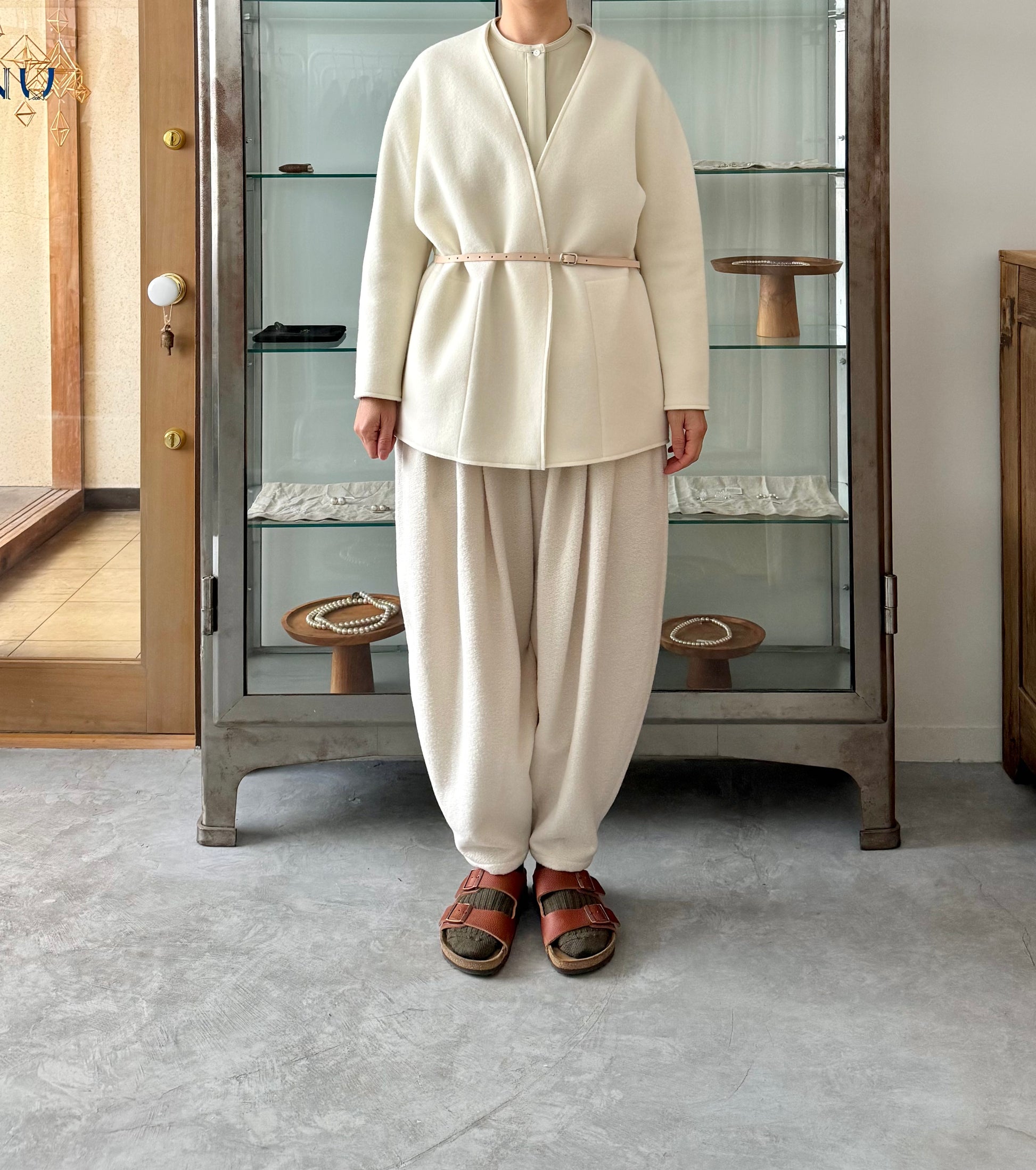 SUPER 140s WOOL NO COLLAR JACKET TENNE HANDCRAFTED MODERN