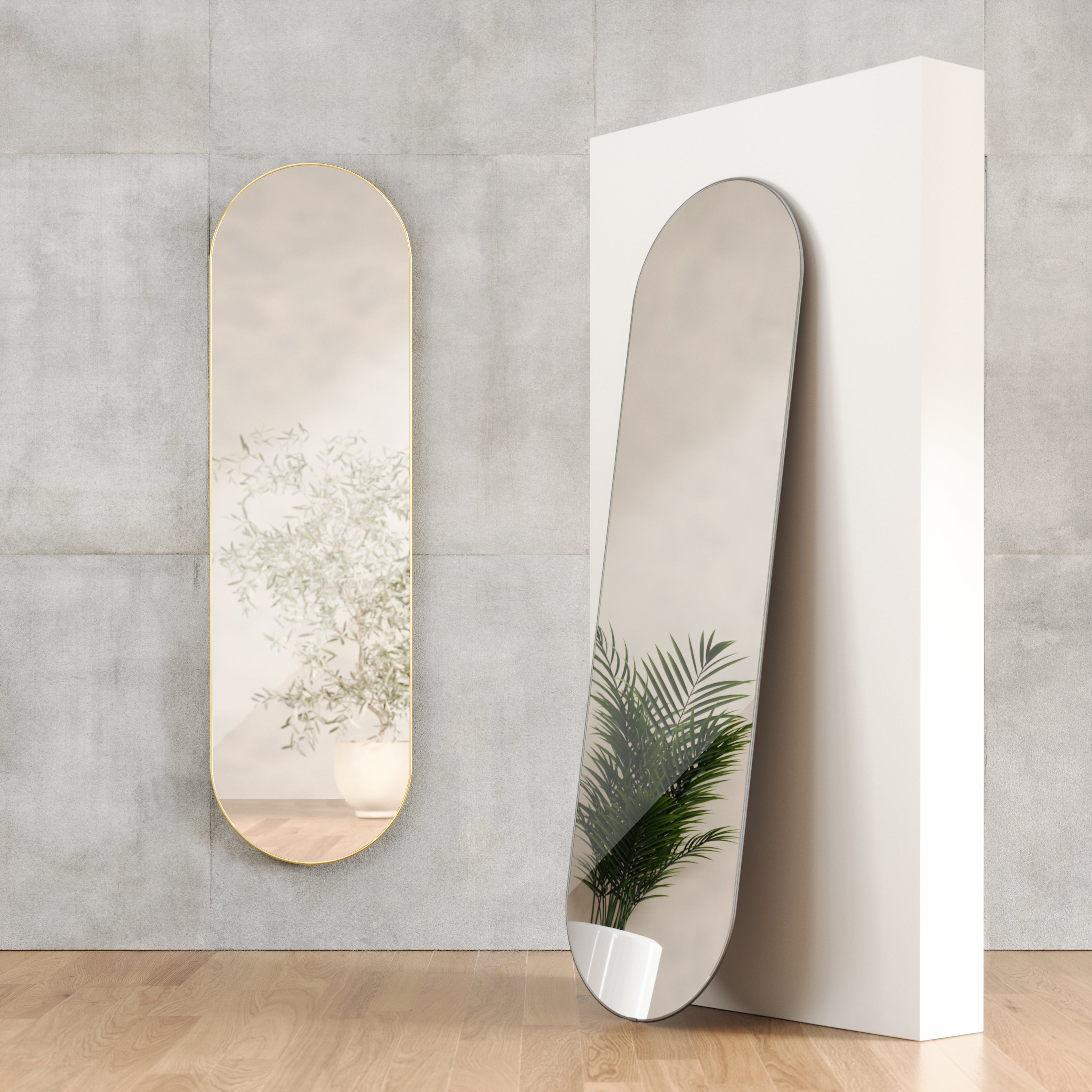 フーバ ピル ミラー 157x45cm – Umbra® / アンブラ 日本公式サイト