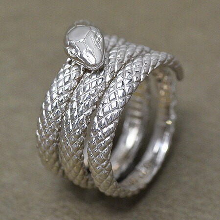 K18 スネークモチーフ リング[商品番号:RG1108] | umu -アム- FINE