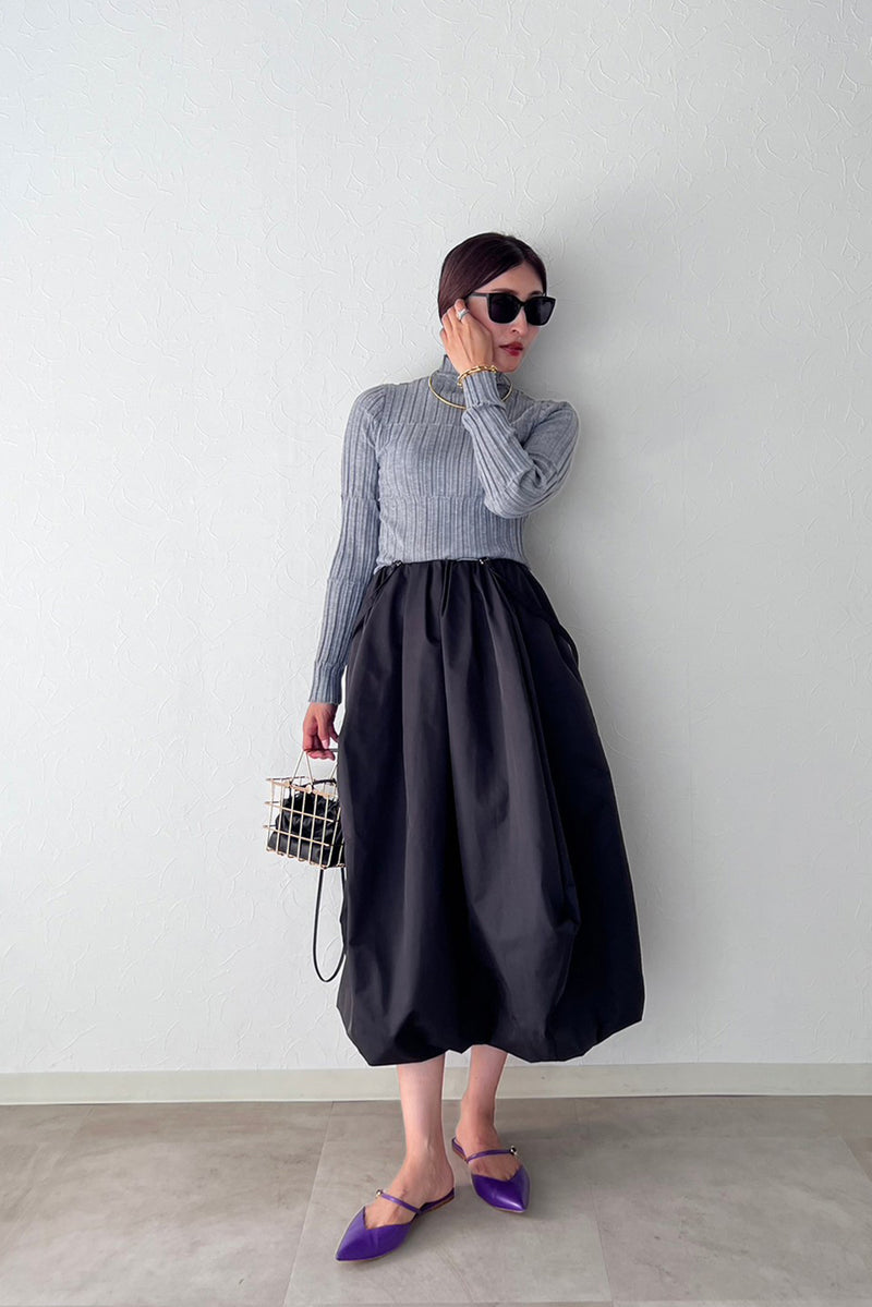 アンナンバーunnumber【MUSASABI】ボリュームスカートenfold