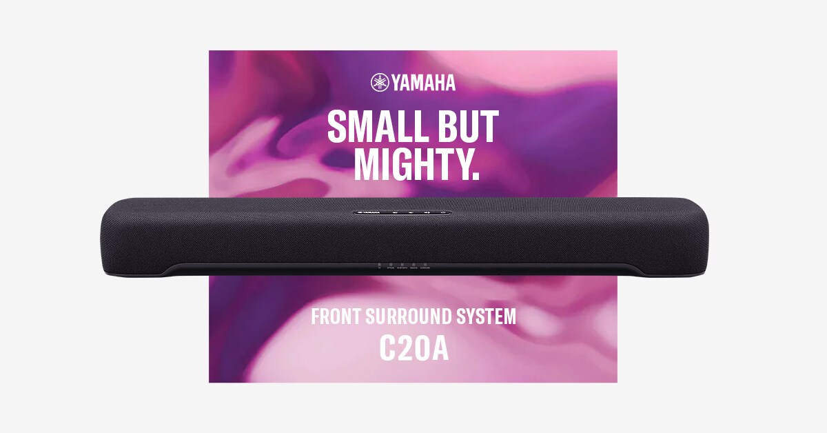 Specs: SR-C20A Sound Bar with Built-in Subwoofer - Yamaha USA