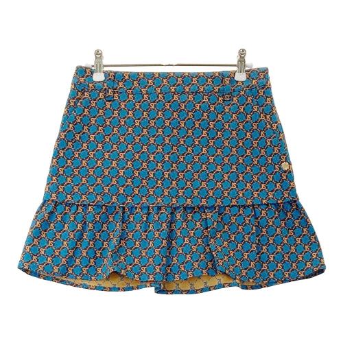 ST ANDREWS セントアンドリュース ストレッチ プリーツスカート 総柄