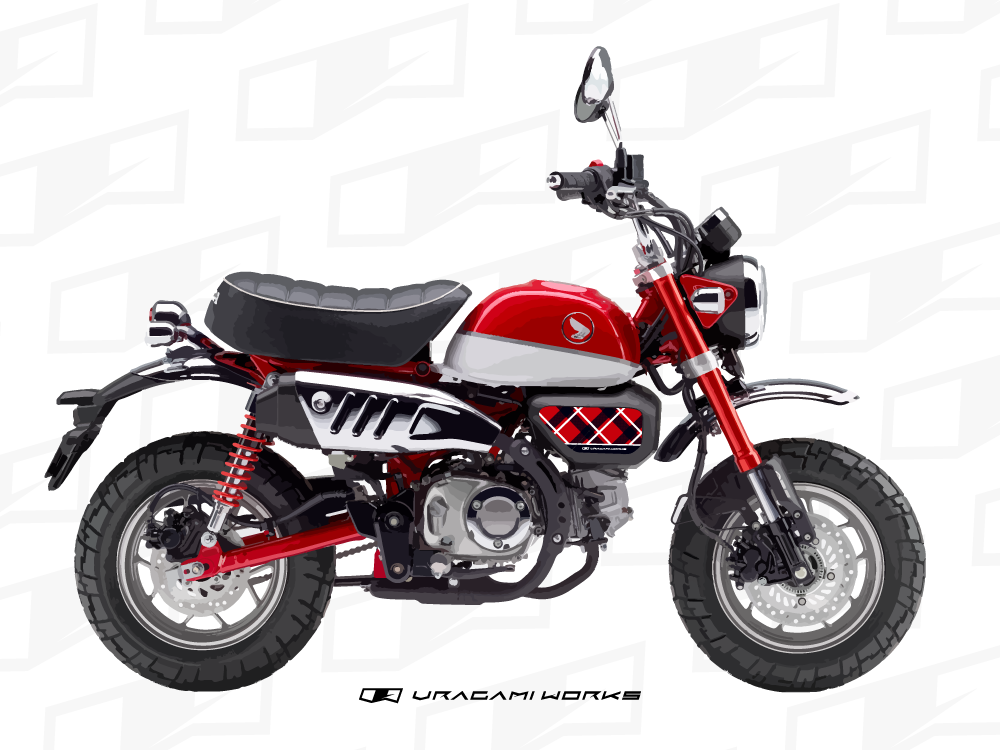 エアクリーナーカバーデカール モンキー125 – バイクデカールのウラ