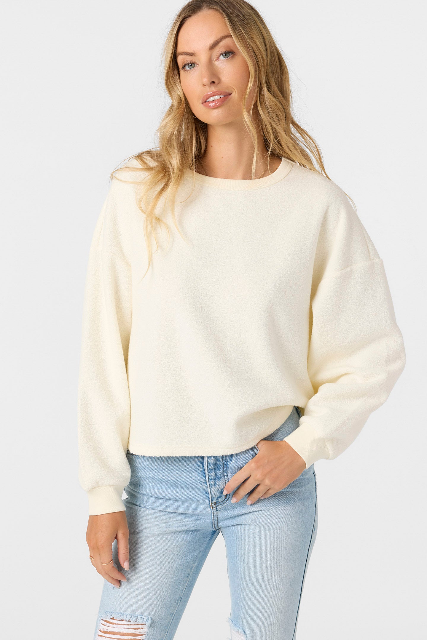 Wavelength Crew Crew Neck Fleece - Winter White | O'Neill
